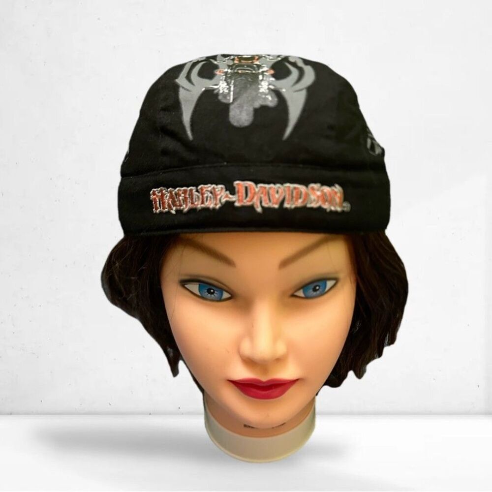 Harley-Davidson Black Motorcycle print Cap